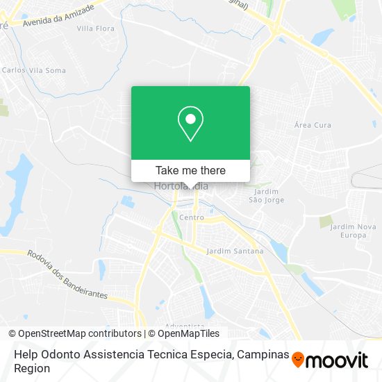 Help Odonto Assistencia Tecnica Especia map