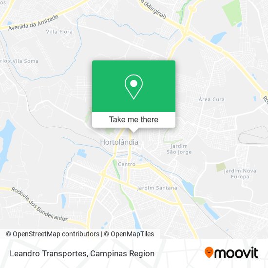 Leandro Transportes map