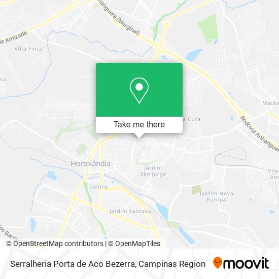 Mapa Serralheria Porta de Aco Bezerra