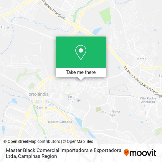 Master Black Comercial Importadora e Exportadora Ltda map