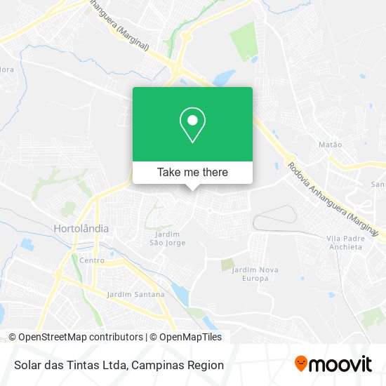 Mapa Solar das Tintas Ltda