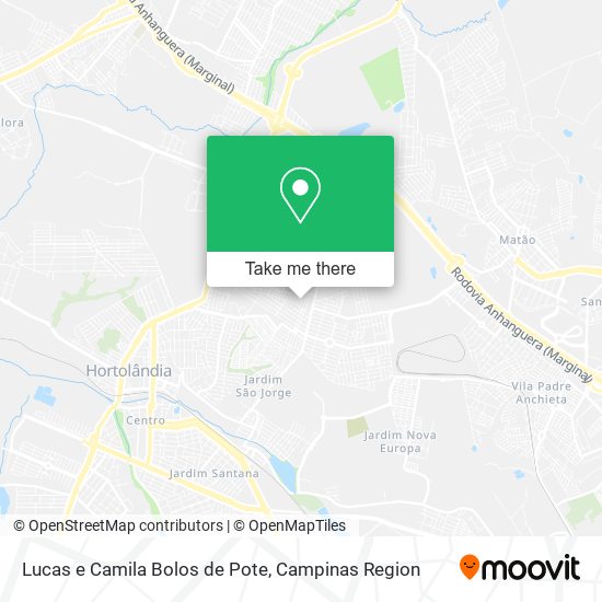 Mapa Lucas e Camila Bolos de Pote