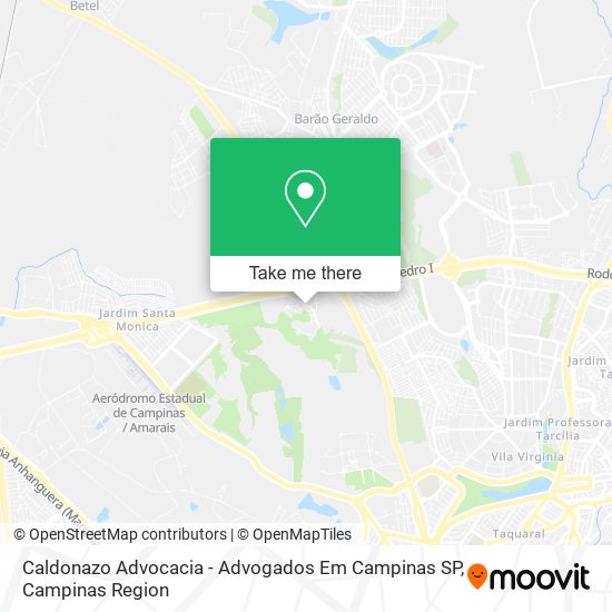 Mapa Caldonazo Advocacia - Advogados Em Campinas SP