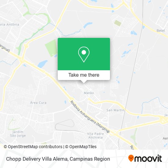 Chopp Delivery Villa Alema map