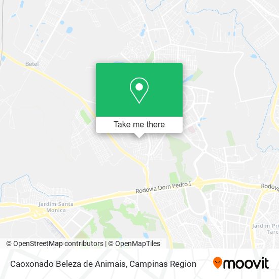 Caoxonado Beleza de Animais map