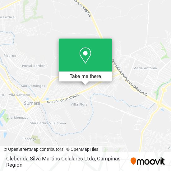 Mapa Cleber da Silva Martins Celulares Ltda