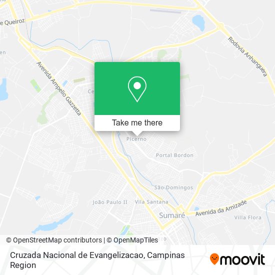 Cruzada Nacional de Evangelizacao map