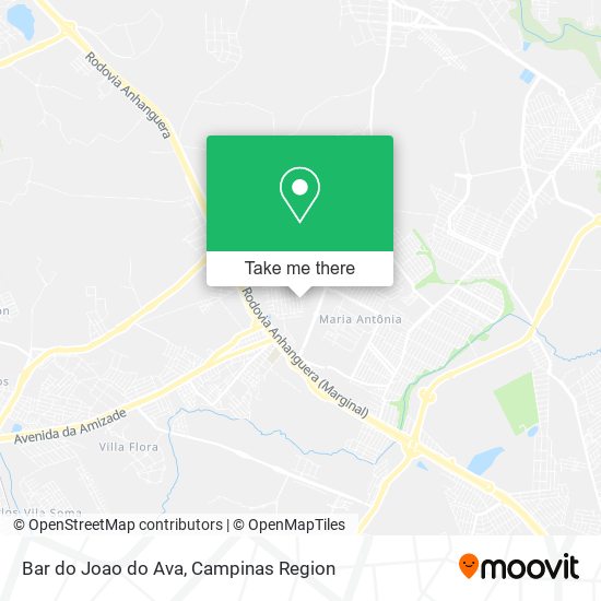 Mapa Bar do Joao do Ava