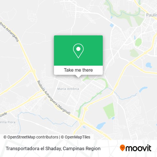 Transportadora el Shaday map