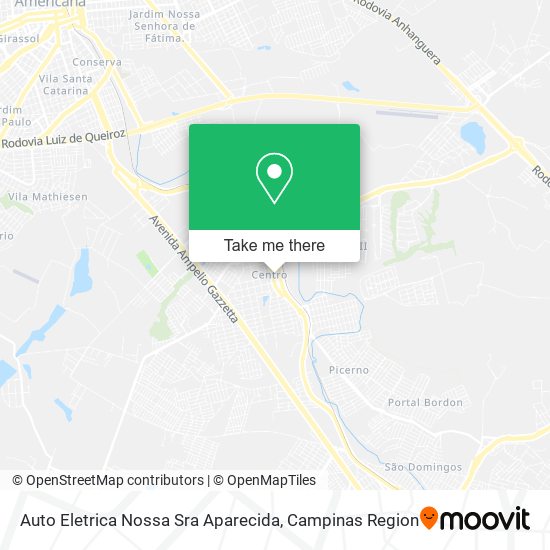 Mapa Auto Eletrica Nossa Sra Aparecida