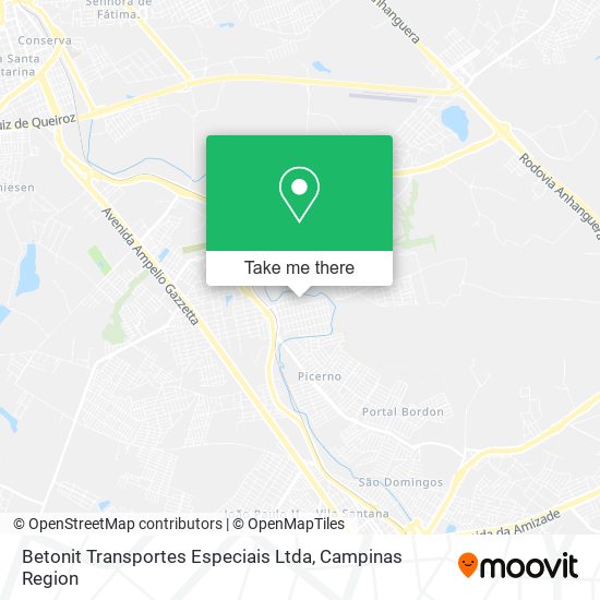 Mapa Betonit Transportes Especiais Ltda