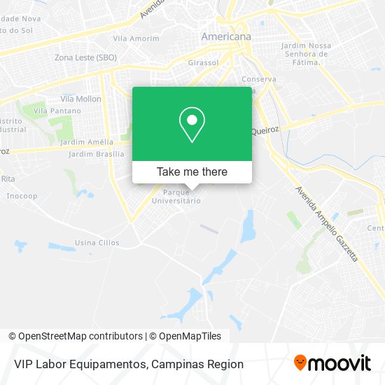 VIP Labor Equipamentos map