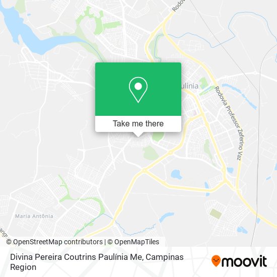 Divina Pereira Coutrins Paulínia Me map