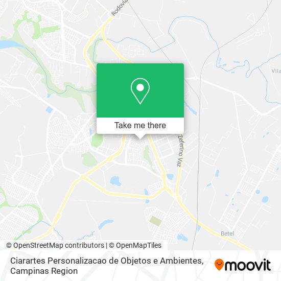 Mapa Ciarartes Personalizacao de Objetos e Ambientes