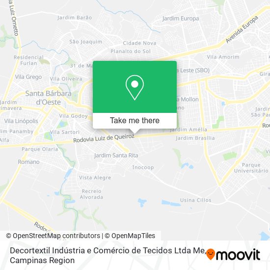 Mapa Decortextil Indústria e Comércio de Tecidos Ltda Me