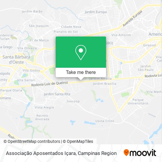 Associação Aposentados Içara map