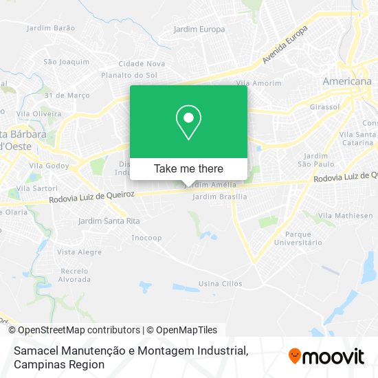 Mapa Samacel Manutenção e Montagem Industrial