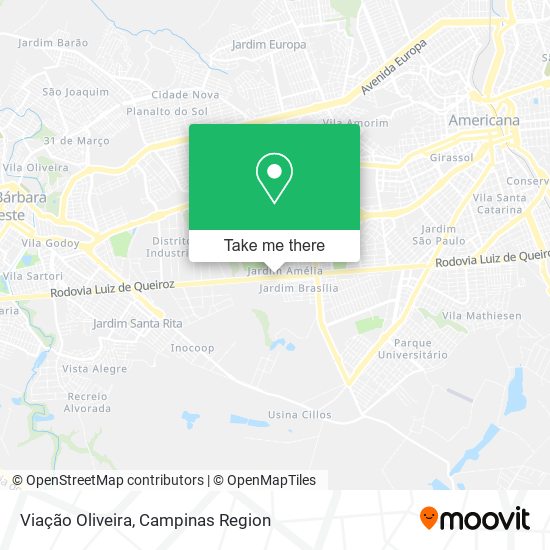 Viação Oliveira map