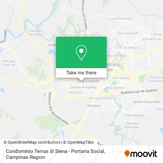 Condomínio Terras di Siena - Portaria Social map