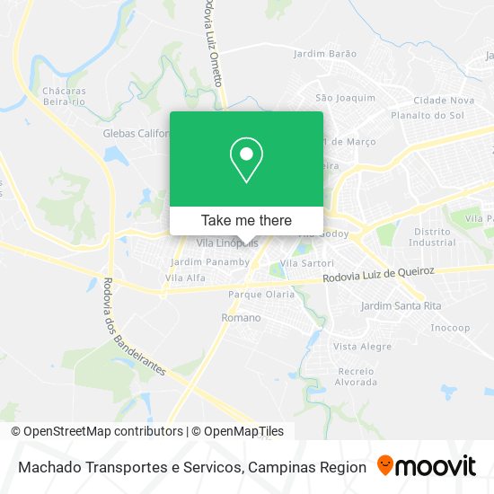 Machado Transportes e Servicos map