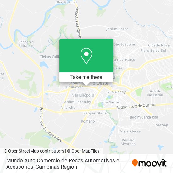 Mapa Mundo Auto Comercio de Pecas Automotivas e Acessorios