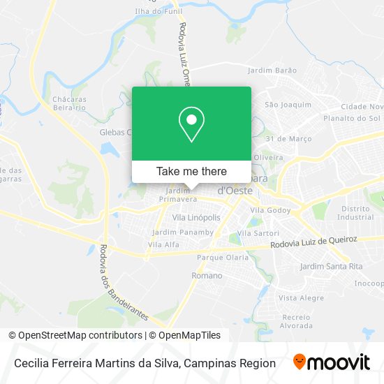 Cecilia Ferreira Martins da Silva map