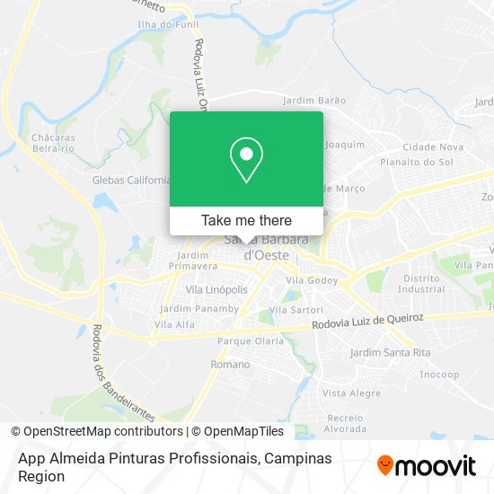 App Almeida Pinturas Profissionais map