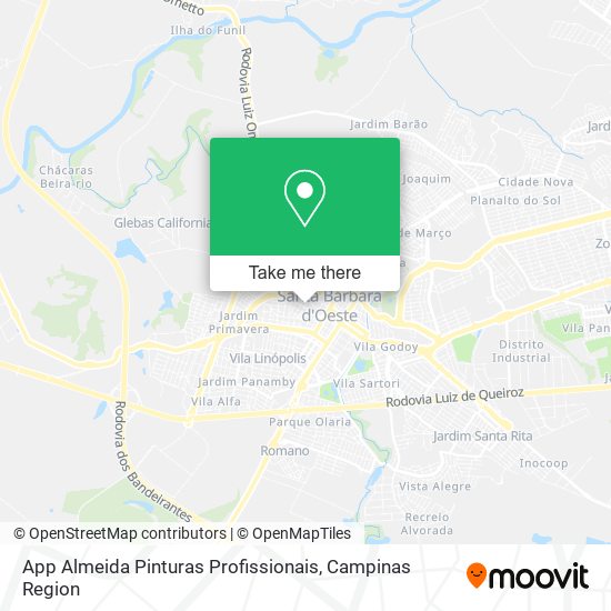 Mapa App Almeida Pinturas Profissionais