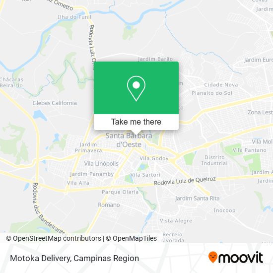 Mapa Motoka Delivery