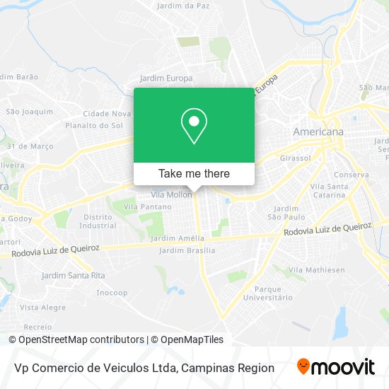 Vp Comercio de Veiculos Ltda map