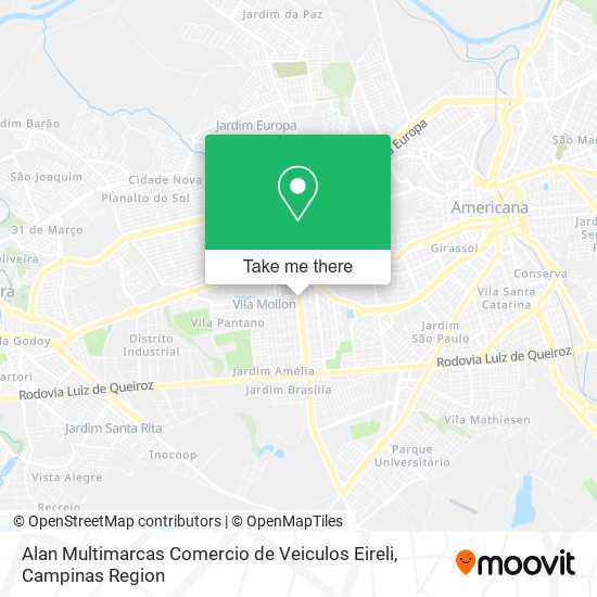 Alan Multimarcas Comercio de Veiculos Eireli map