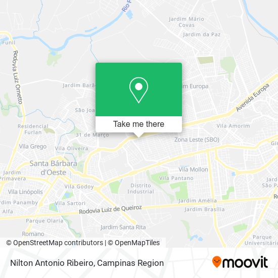 Nilton Antonio Ribeiro map