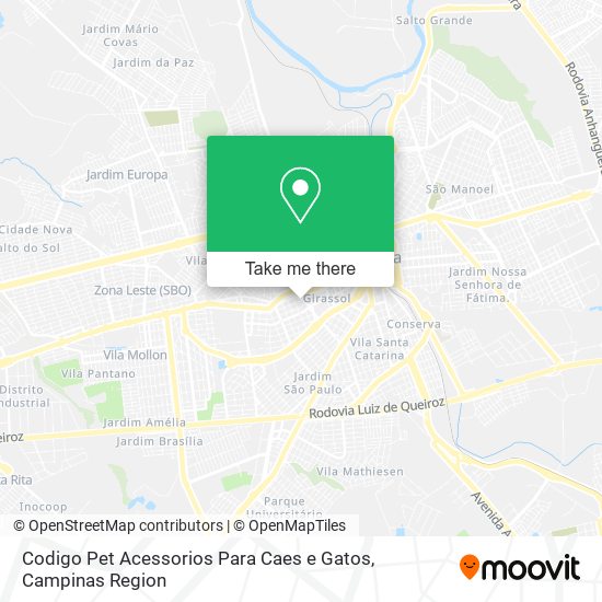 Codigo Pet Acessorios Para Caes e Gatos map