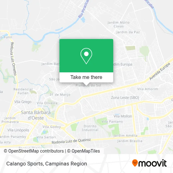 Calango Sports map