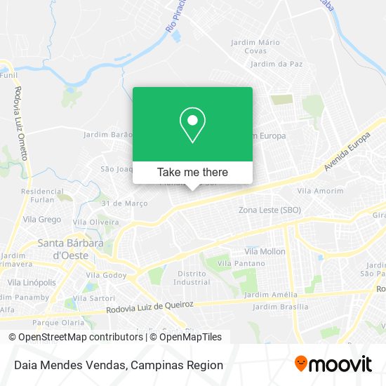 Daia Mendes Vendas map