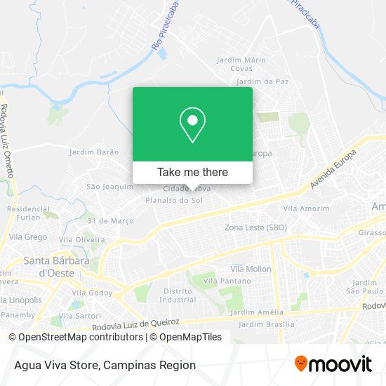 Mapa Agua Viva Store