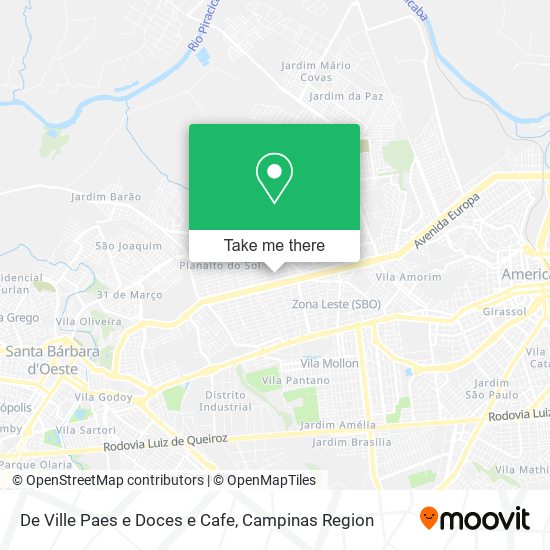 De Ville Paes e Doces e Cafe map