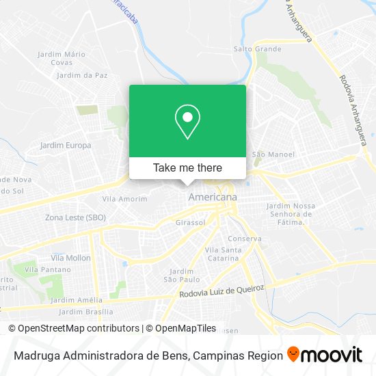 Madruga Administradora de Bens map