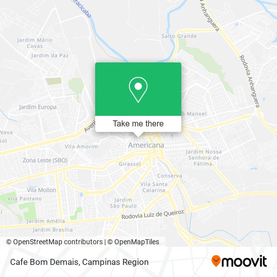 Mapa Cafe Bom Demais