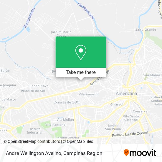 Andre Wellington Avelino map