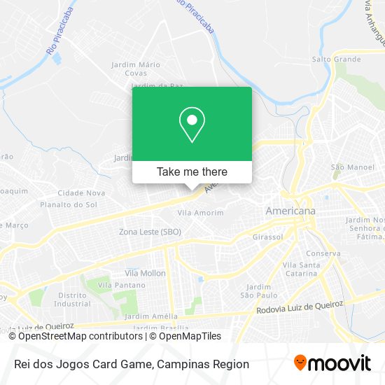 Rei dos Jogos Card Game map