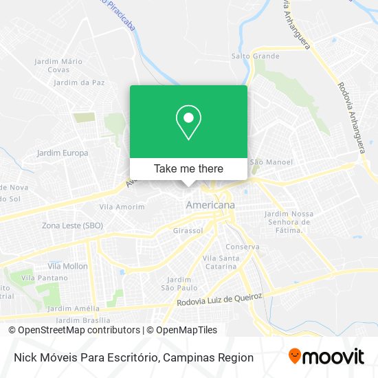 Mapa Nick Móveis Para Escritório