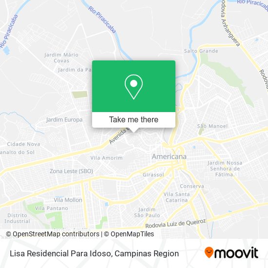 Mapa Lisa Residencial Para Idoso