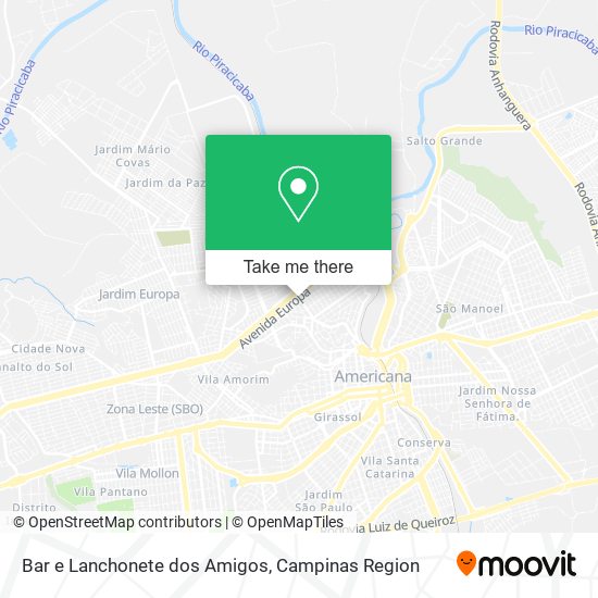 Bar e Lanchonete dos Amigos map