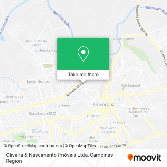 Mapa Oliveira & Nascimento Imóveis Ltda