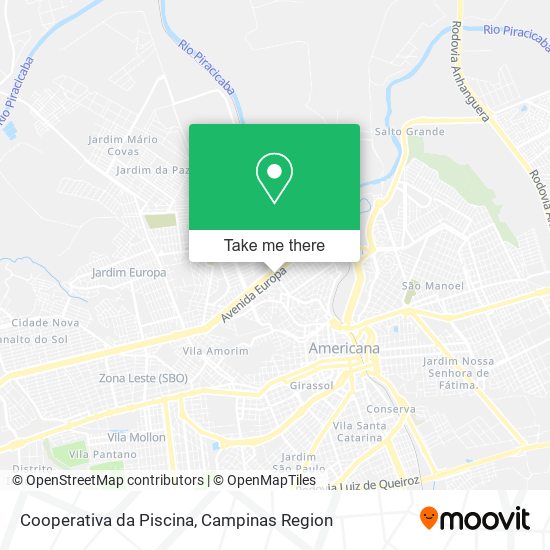 Cooperativa da Piscina map