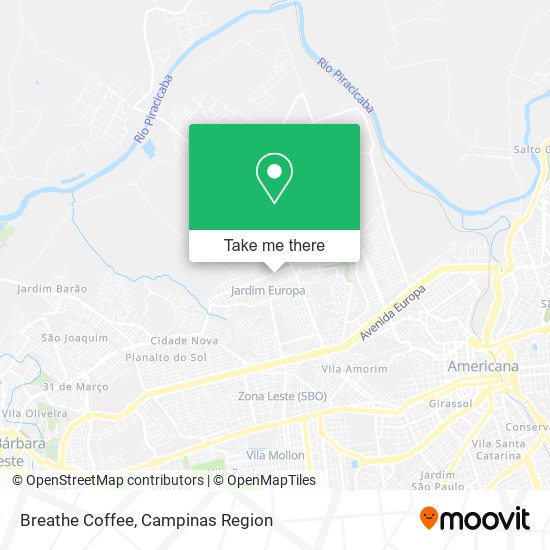 Mapa Breathe Coffee