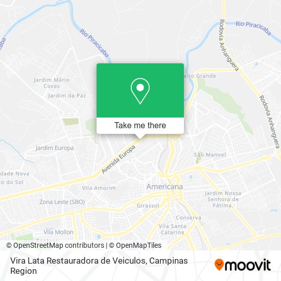 Vira Lata Restauradora de Veiculos map