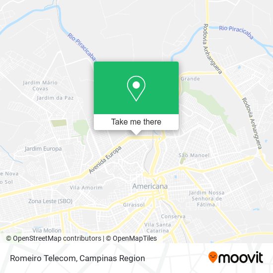 Mapa Romeiro Telecom