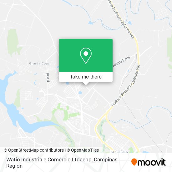 Mapa Watio Indústria e Comércio Ltdaepp